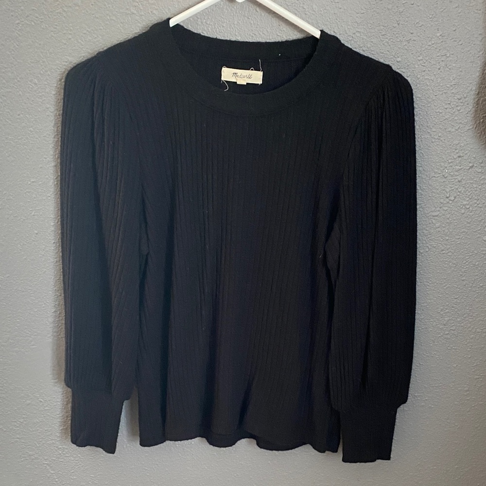 Madewell ribbed crewneck sweater